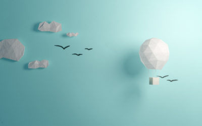 Artwork Ballon aus Papier / 3D Animation